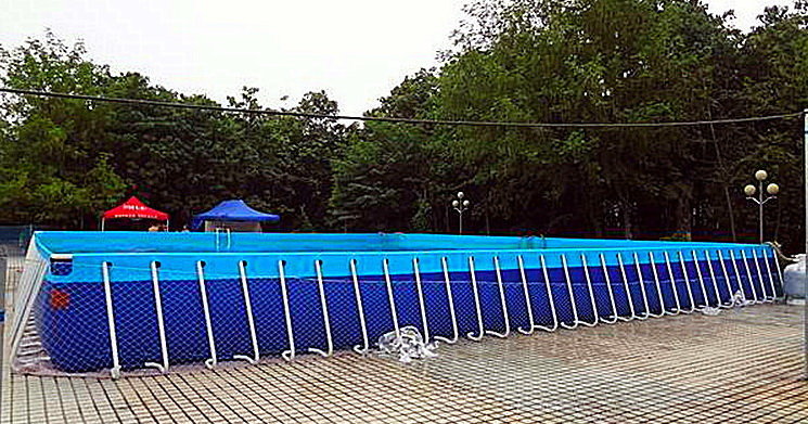 Сборный летний бассейн для пляжа 25 x 30 x 1 метра (рис.1)